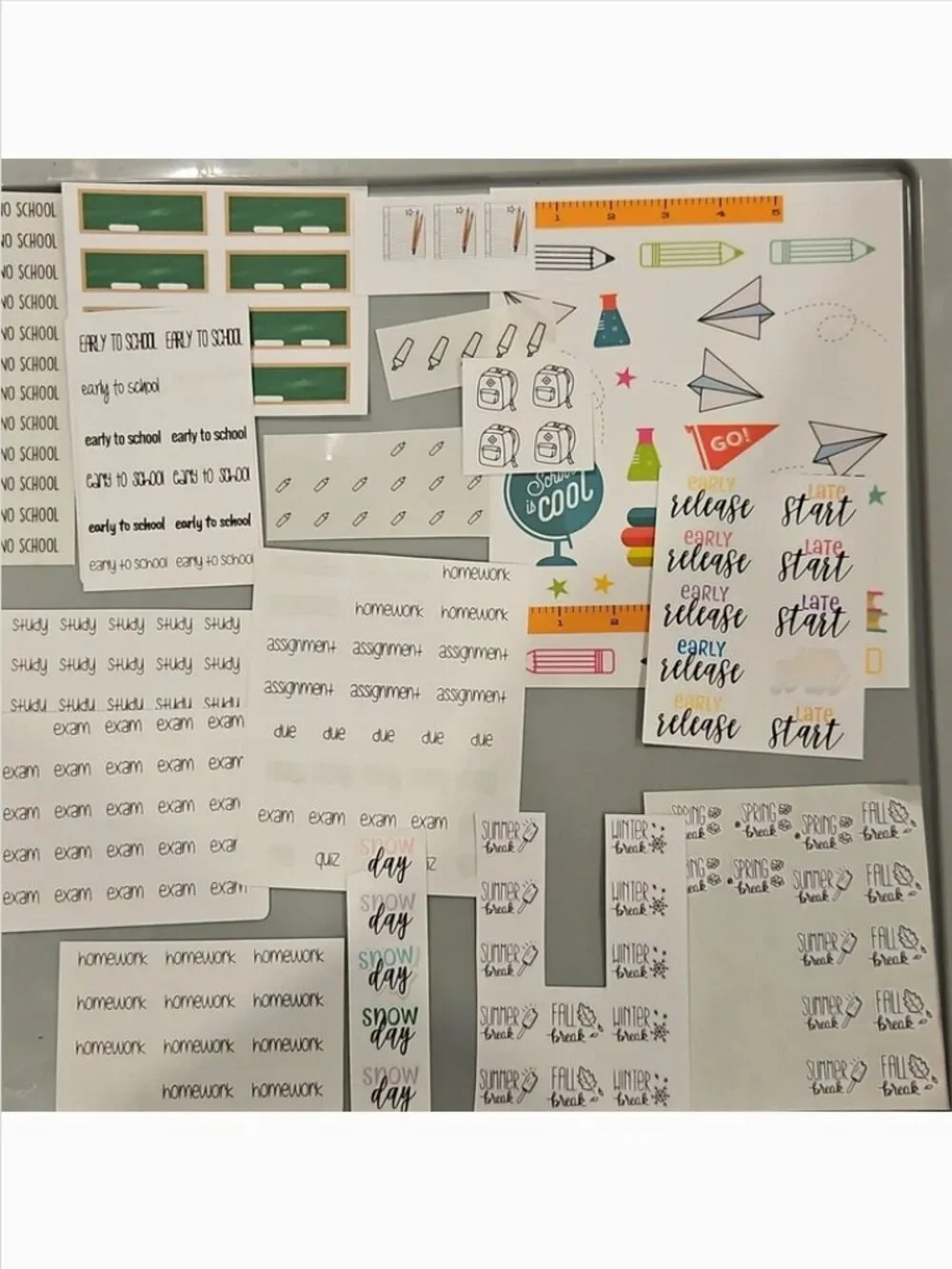 Massive Planner Sticker Lot Thousands of Stickers + Happy Planner Book